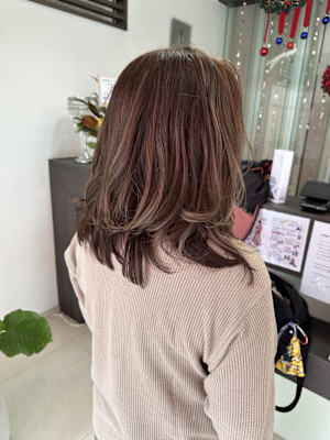 白髪ぼかしカラーとレイヤー