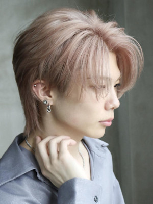 ピンクベージュセンターパート