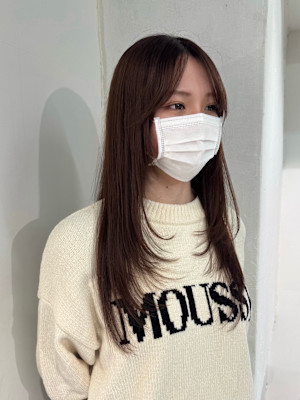 レイヤーカットフェイスレイヤーロングレイヤー