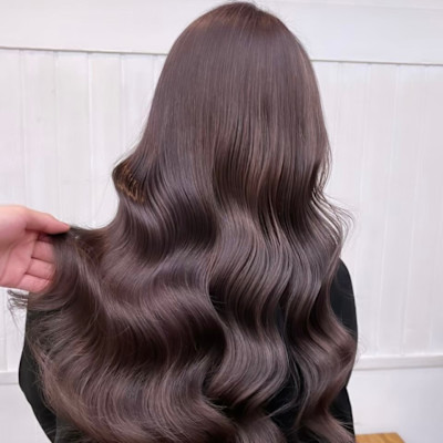 ラベンダーピンクブラウン/ヨシンモリ/髪質改善