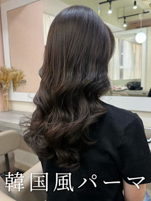 韓国風パーマ/コテ巻き風パーマ/デジタルパーマ/レイヤー