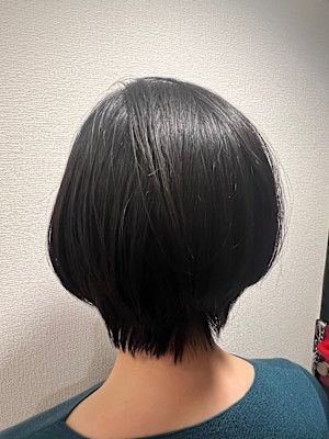 丸みがあるショートボブ