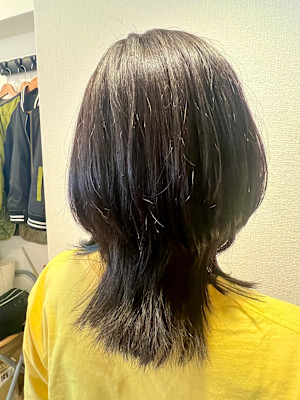 程よく結べる長さのレイヤースタイル