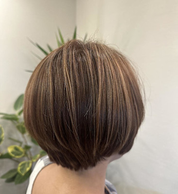 白髪ぼかしハイトーンカラー