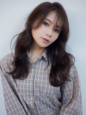 透明感カラー 髪質改善 顔周りカット 20代 小顔カット