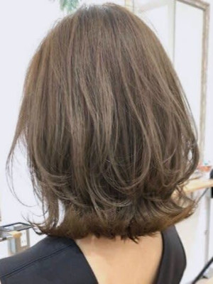 大人可愛い20代30代40代 外ハネボブスタイル マットベー