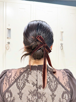 カチモリヘア×お呼ばれヘア