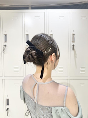 カチモリヘア×お呼ばれヘア