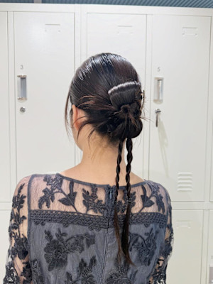 カチモリヘア×お呼ばれヘア