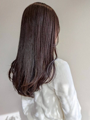 ブラウンカラー 髪質改善 艶髪 顔周りカット 20代 30代