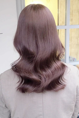 透明感カラー/軽やかピンクアッシュ/ピンクアッシュ