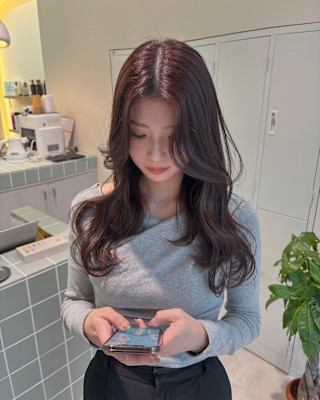 韓国/ピンクブラウン/ラベンダーブラウン/ヨシンモリ/髪質改