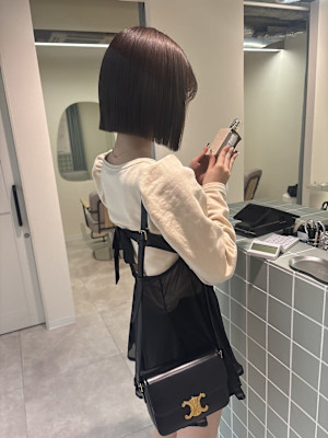 ヘンリーボブ/切りっぱなしボブ/タッセルボブ/オリーブベージ