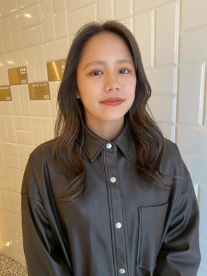 グレージュ/髪質改善カラー