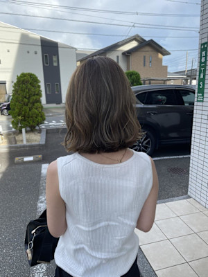 ハイライト　ボブ　外人風