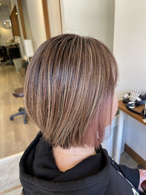 白髪ぼかしハイライト