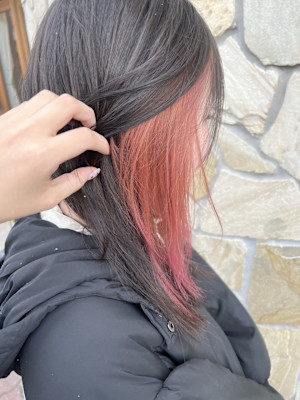 インナーカラーピンク