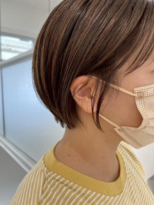 ショート/ナチュラルベージュ/ケアカラー