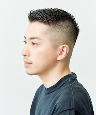 サイドパート×スキンフェード