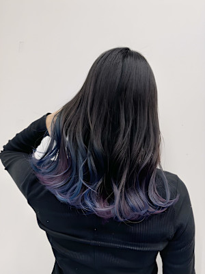 グラデーションカラー/バイオレット系カラー/中野美容室