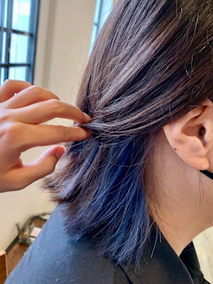 インナーカラーブルーパープル/20代/30代/40代/50代