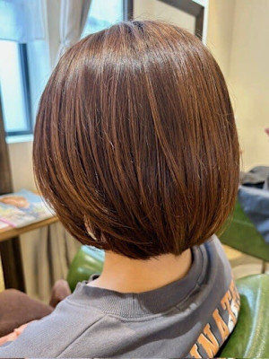 シンプルボブスタイル/30代/40代/50代