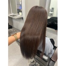 イノアカラーでツヤ髪ブラウンカラー
