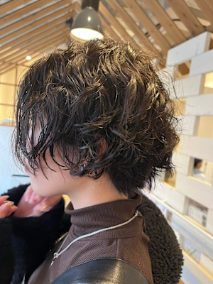 パーマショートスタイル/20代/30代/40代/50代/60