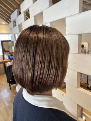 ボブ/ブラウンベージュ/20代/30代/40代/50代