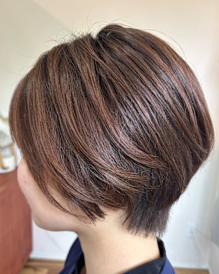 丸みショートボブ