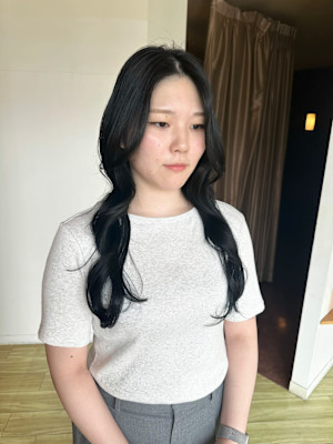 【増田】ブルーブラック×質感再生トリートメント