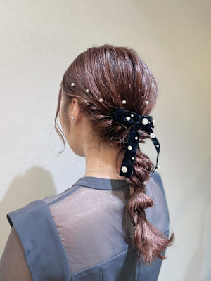 編みおろしアレンジ