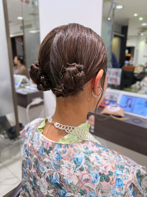 ボブでもできるアップスタイル