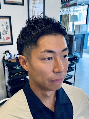 【30代 男性】ロンドン刈上ツーブロック（大宮/バーバー）