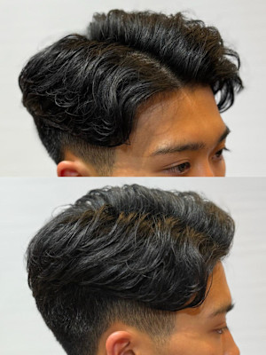 イケビジ　ナチュラルパーマ　シチサン