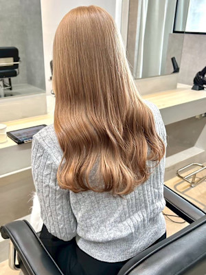 ハイベージュ/韓国/ケアブリーチ/ダブルカラー/髪質改善