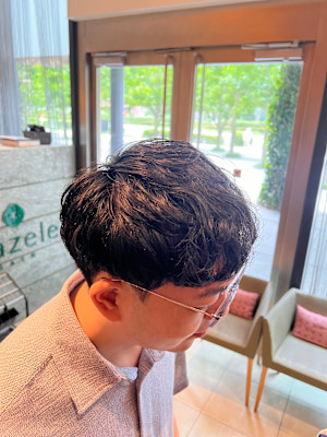 【お客様スタイル】ツーブロックショート／パーマ／天然パーマ