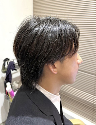 刈り上げないセンターパート 森