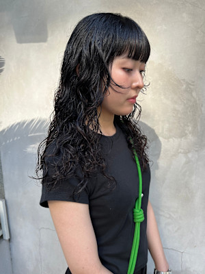 ロング×パーマ