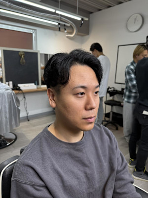  大宮/カット/短髪/毛流れ/センターパート