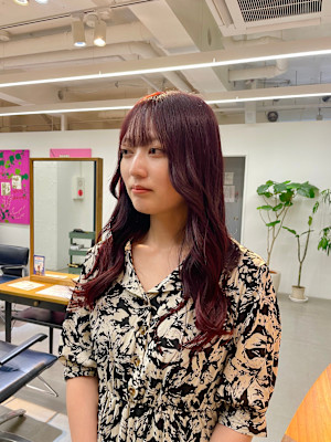 レイヤーカット/ワインレッド/秋冬カラー/柏/柏美容室