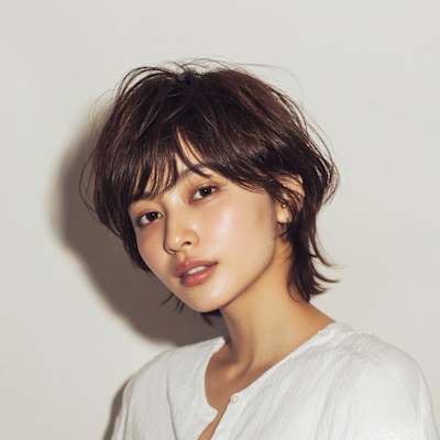 柔らかさ際立つスタイリッシュショート