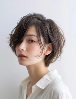 ショート風の軽やかナチュラルスタイル