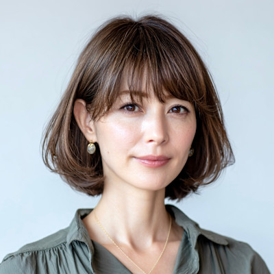毛先ふんわり柔らかい上品なボブスタイル