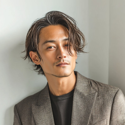 ふんわり柔らかく揺れる軽やかメンズショート