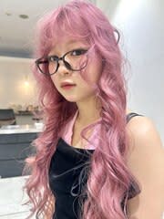 大人気ピンクカラー/ブリーチカラー/レイヤーカット