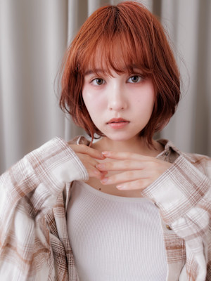 チェリーレッド大人可愛い抜け感ゆるふわミディアム20代30代