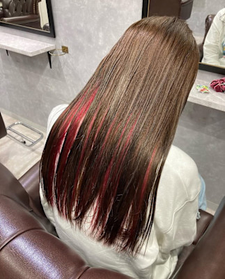 インナーカラーレッド