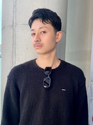 メンズ/men's/サイドパート/ビジネス/モード