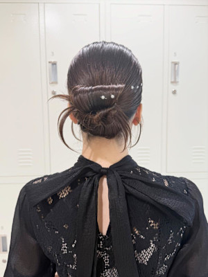 カチモリヘア×お呼ばれヘア